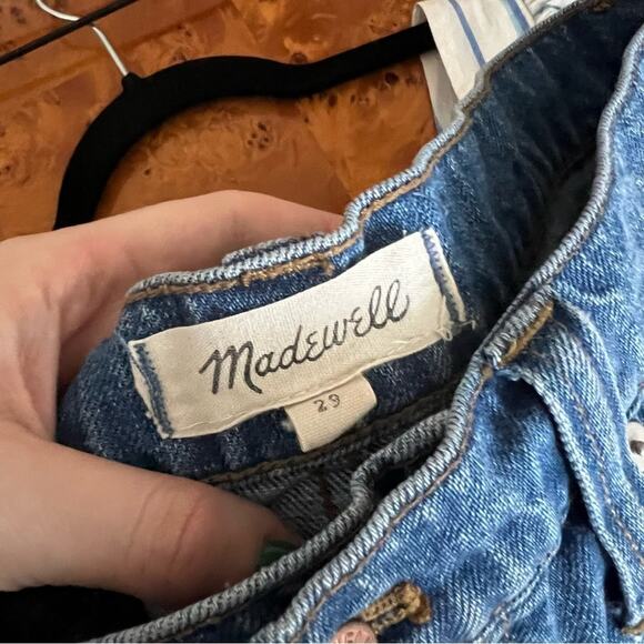 Madewell Raw Hem Denim Mini Skirt - Picture 4 of 5